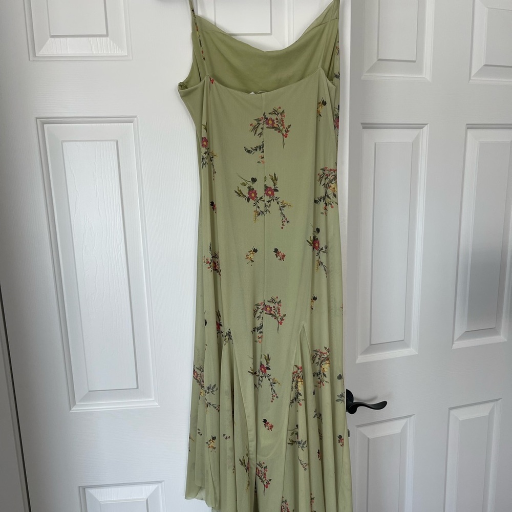 Zara Floral Sage Maxi Dress - Picture 5 of 11